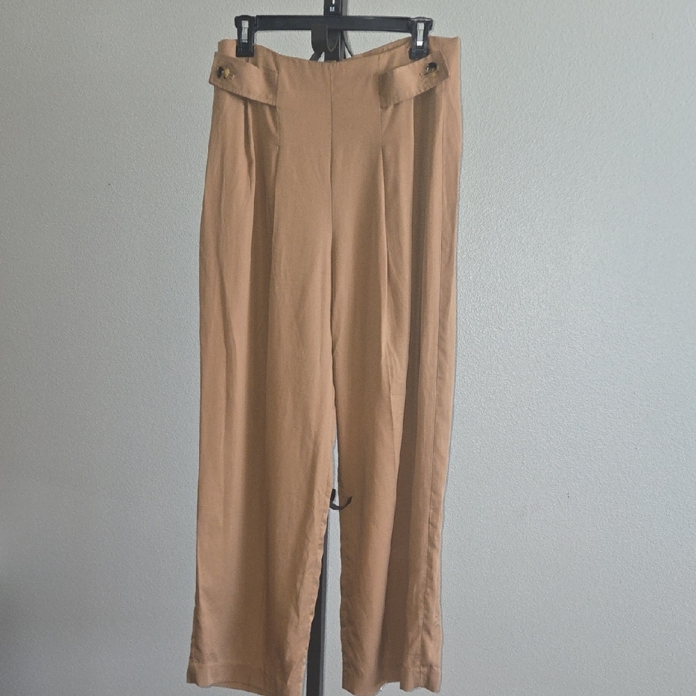 Banana Republic Tan Wide Leg Pants